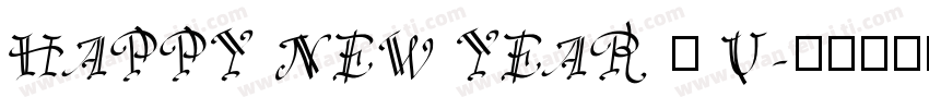 HAPPY NEW YEAR 兔 U字体转换